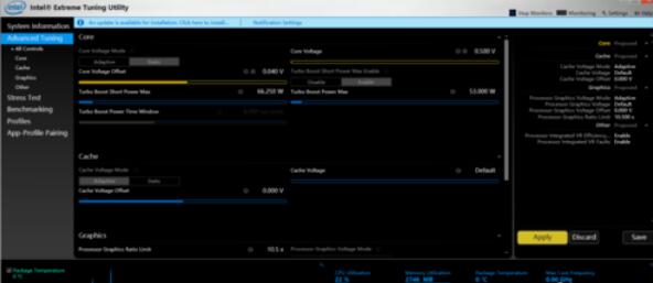 Intel Extreme Tuning Utility具体使用方法