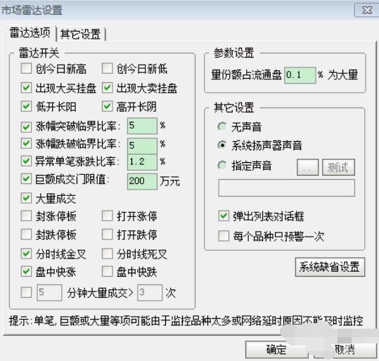 新浪通达信版通达信金融终端查看大盘异常走势的详细方法