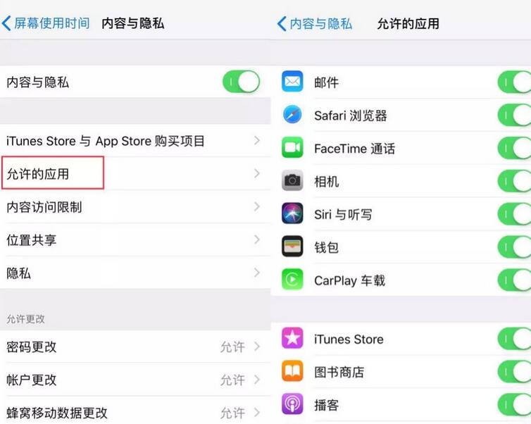 苹果6s访问限制设置方法步骤