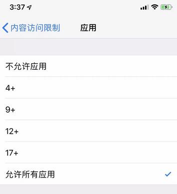 苹果6s访问限制设置方法步骤