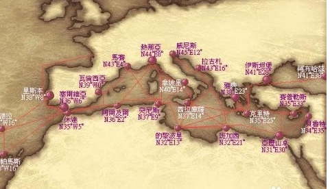 大航海时代4威力加强版所有城市名称和方位攻略