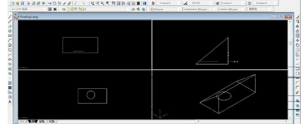 AutoCAD 2009绘制三视图的方法步骤