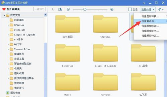 2345看图王批量修改文件名称的图像浏览