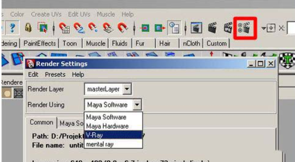 maya软件中Vray渲染模型的操作技巧
