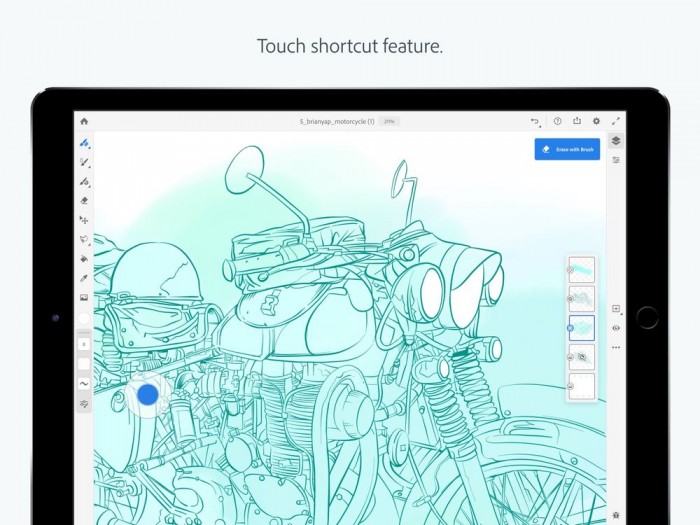 iPad端Adobe Fresco上线：提供数千种笔刷