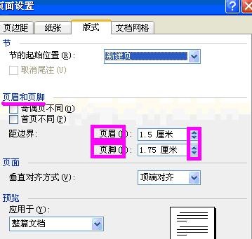 word2003中页面设置的详细操作流程