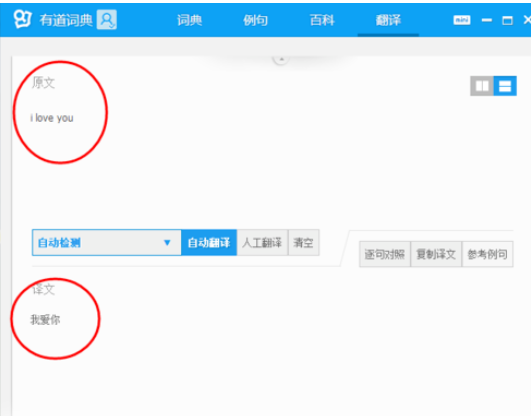 有道词典翻译单词或句子的相关操作方法