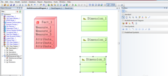 Power Designer建立多维数据模型的相关操作步骤