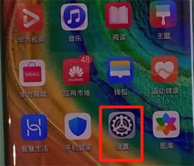 华为mate30pro中设置隐藏刘海的简单操作步骤