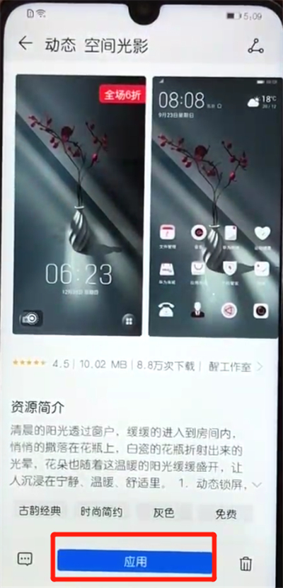 荣耀10青春版中更换主题的操作教程