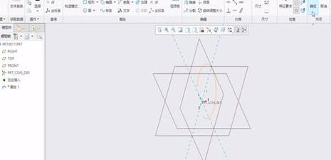 Creo将元件隐藏或显示的操作方法