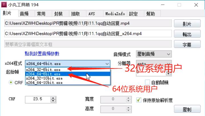 使用小丸工具箱进行压制的操作步骤教程