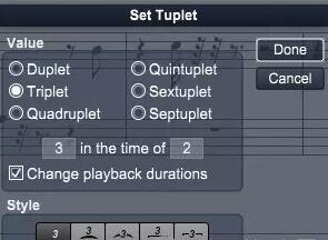 Overture设置5连音的操作方法