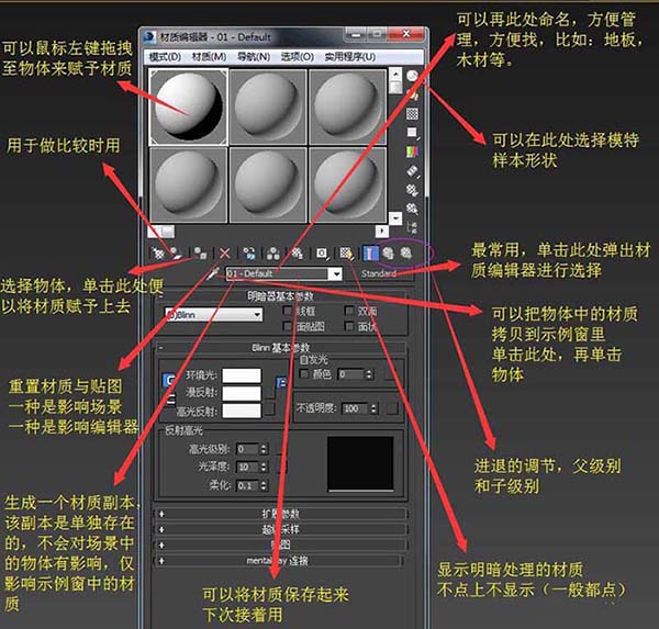 3Ds MAX使用材质编辑器的图文方法