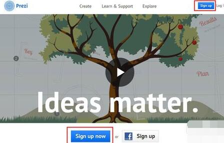 Prezi注册普通账户的方法步骤