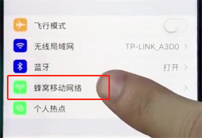 ios12中查询流量数据的详细步骤
