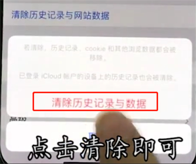 iphonex中清除Safari浏览器历史记录的操作步骤
