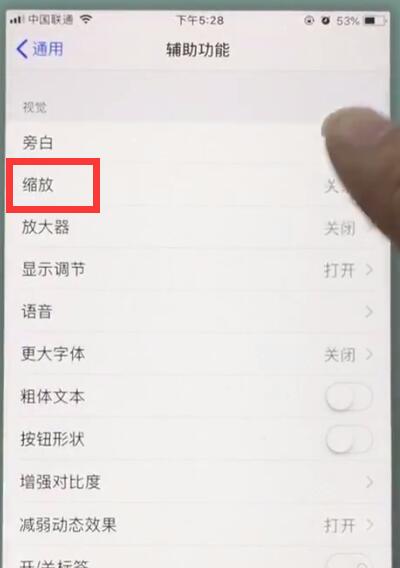 苹果7plus中打开缩放功能的操作步骤