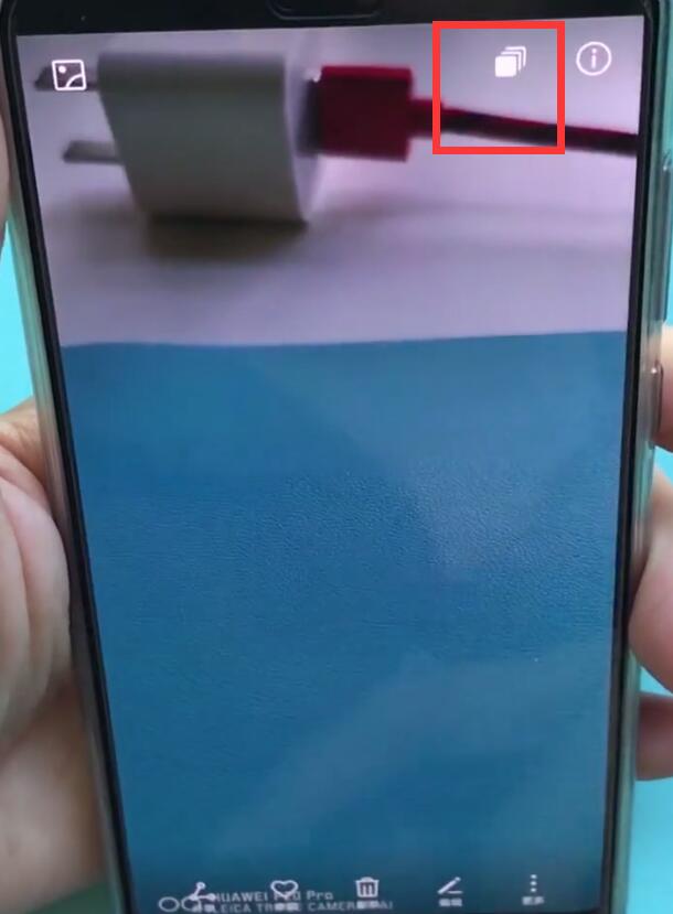 华为p20中连拍的操作方法