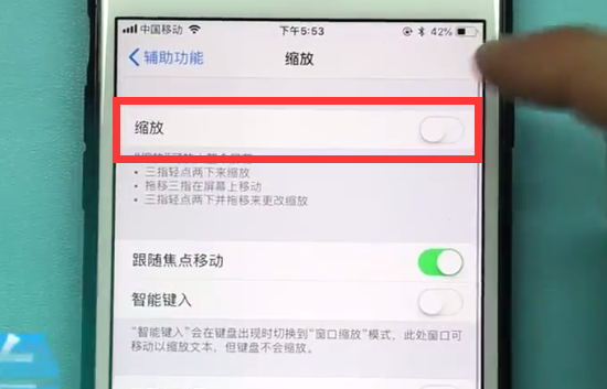 苹果手机中屏幕缩放的简单步骤