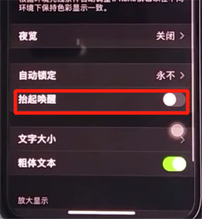 iphone11中设置抬起亮屏的方法步骤