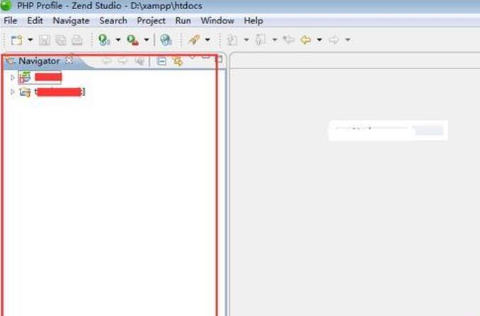 Zend Studio左侧项目导航消失了的处理方法