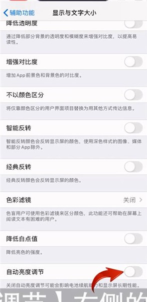iphone11中设置屏幕自动调节亮度的详细步骤