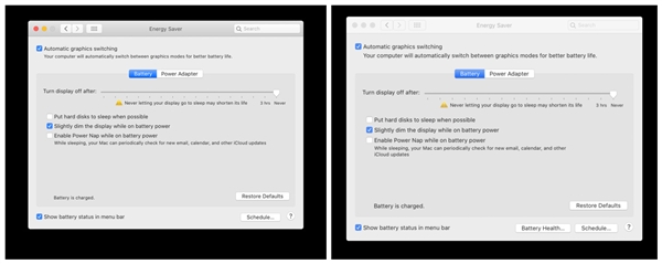 macOS 10.15.5给Mac新增电池健康管理功能