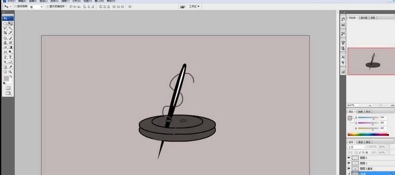 photoshop制作穿针引线风格海报的操作方法