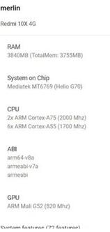 红米新机配置曝光：使用上联发科G70