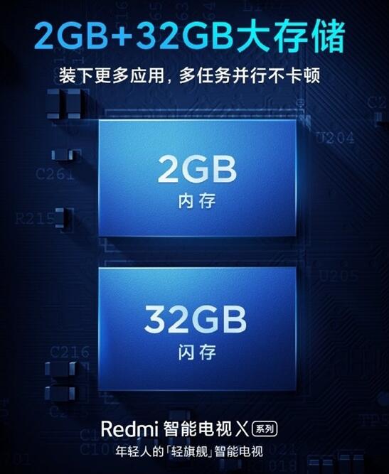 Redmi智能电视X系列良心了:大存储