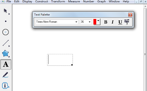 几何画板显示文本工具栏的设置方法