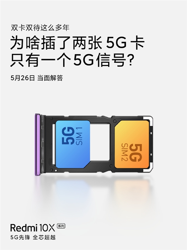双5G手机Redmi 10X终于出场