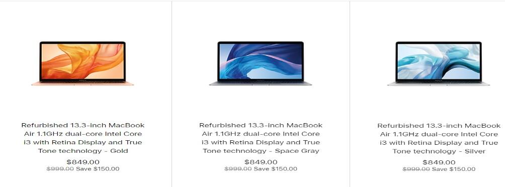 苹果 MacBook Air 2020 翻新机到来：6003元起