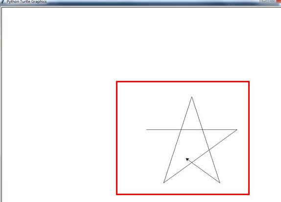 海龟编辑器绘制五角星的简单教程