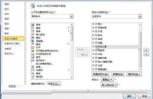 word2010文档窗口显示“开发工具”选项卡的简单方法