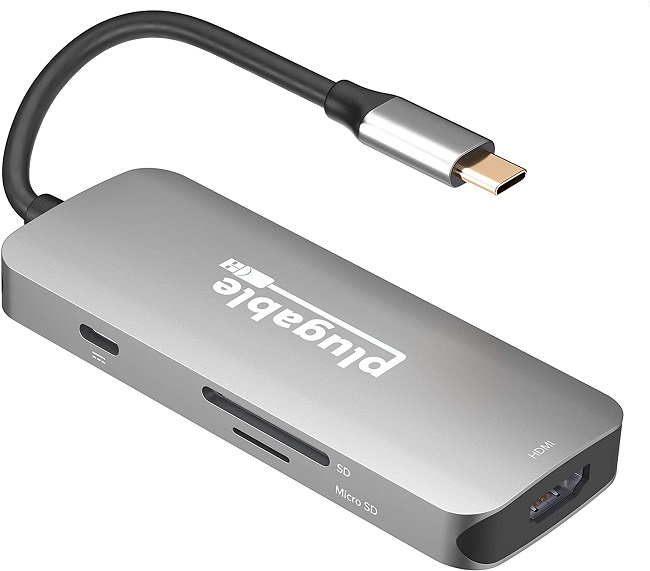 Plugable上架一款优雅的“七合一”USB-C 适配器 29.95美元