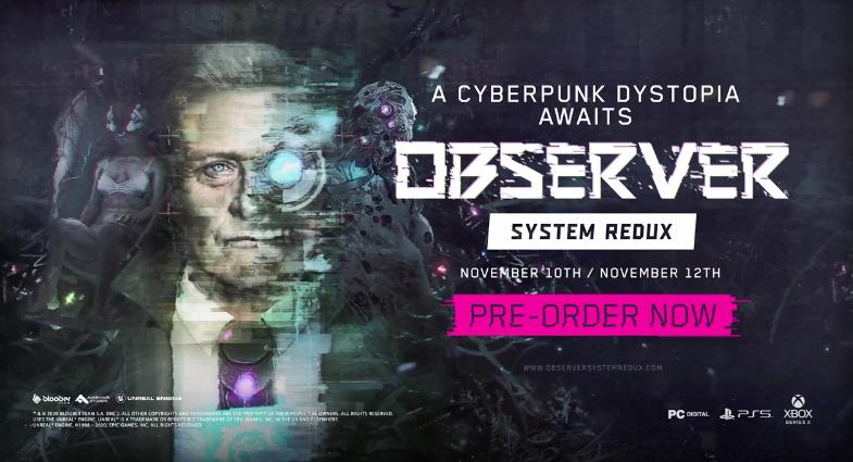 《观察者：系统还原》新演示公开 11月10日发售
