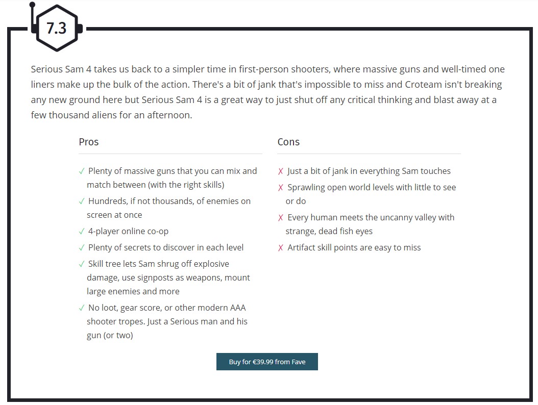 IGN为《英雄萨姆4》打分：5分