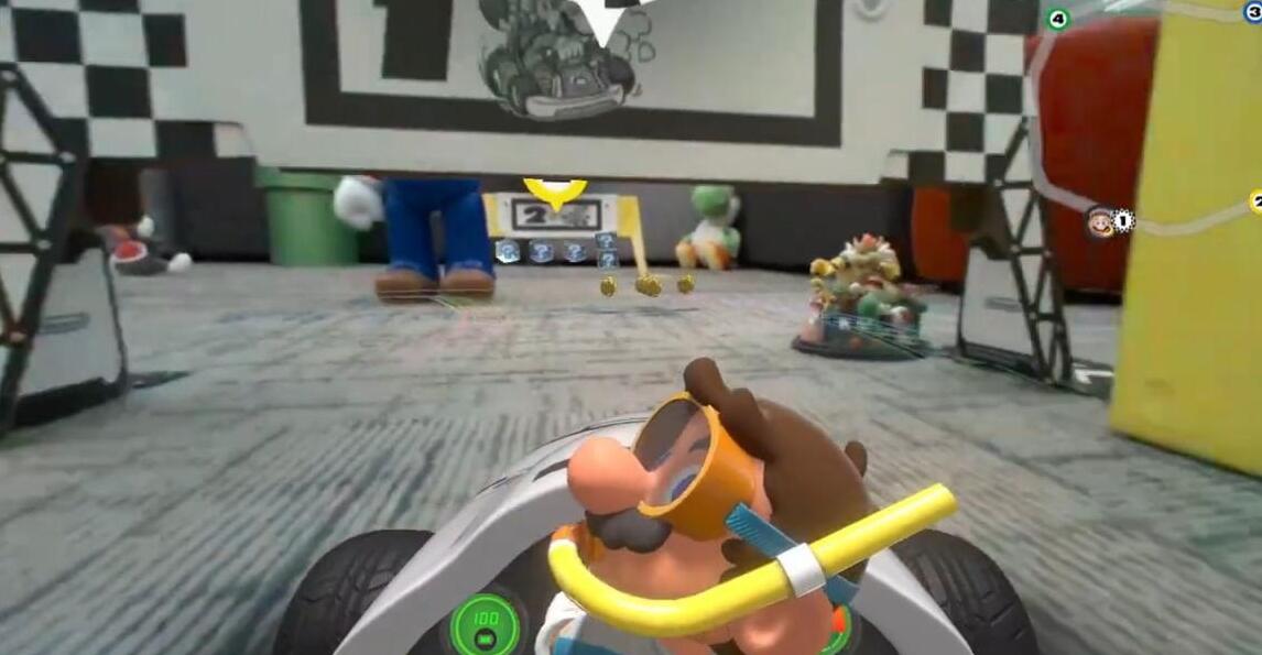 《马里奥赛车实况：家庭赛车场》10月16日发售：体验有趣的AR玩法