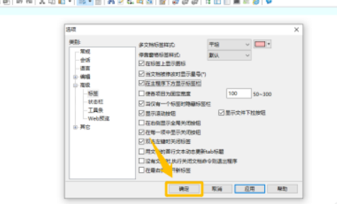 EverEdit程序下方如何显示标签栏 EverEdit在程序下方显示标签栏方法