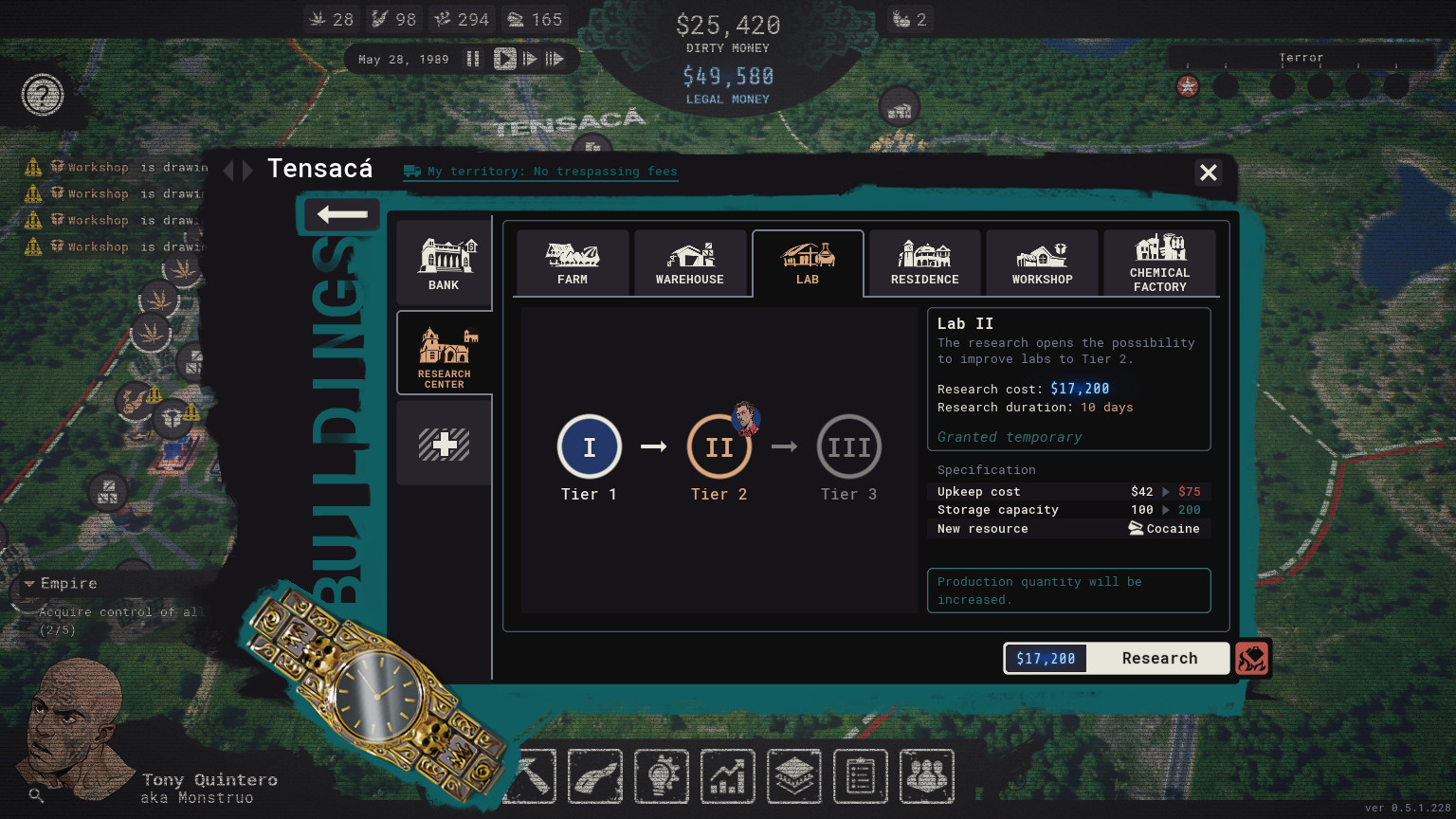 《卡特尔大亨》早期体验版本将在官网发行
