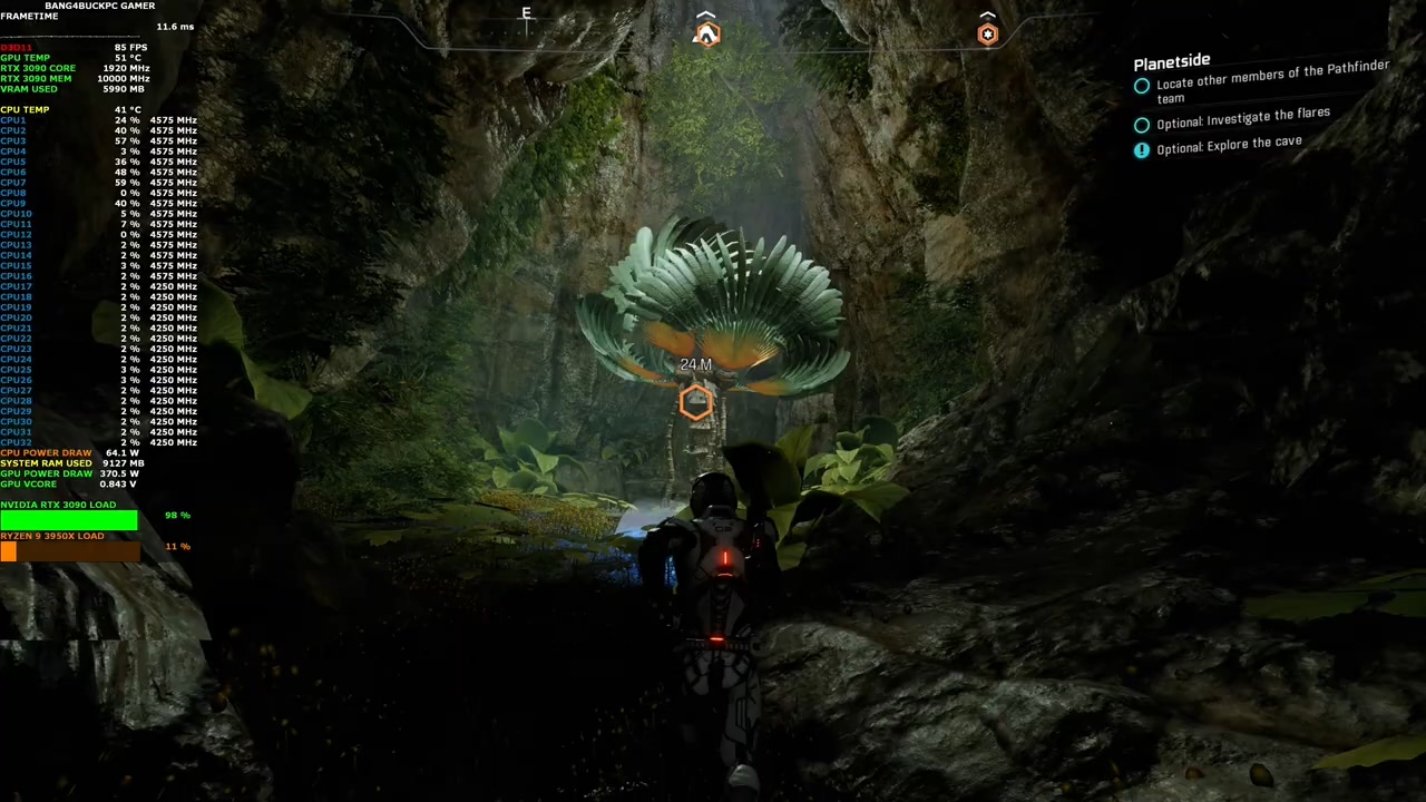 《质量效应：仙女座》4K测试 游戏帧数非常高