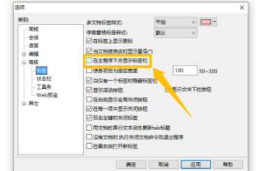 EverEdit程序下方如何显示标签栏 EverEdit在程序下方显示标签栏方法