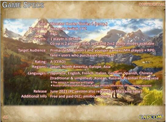 《怪猎物语2：破灭之翼》被黑 预计2021年6月发售