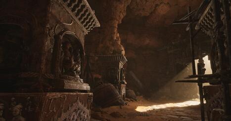 《黑神话：悟空》新截图：展示出室内场景的光影效果