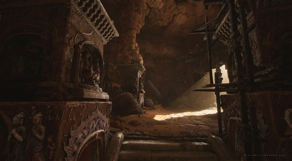 《黑神话：悟空》新截图：展示出室内场景的光影效果