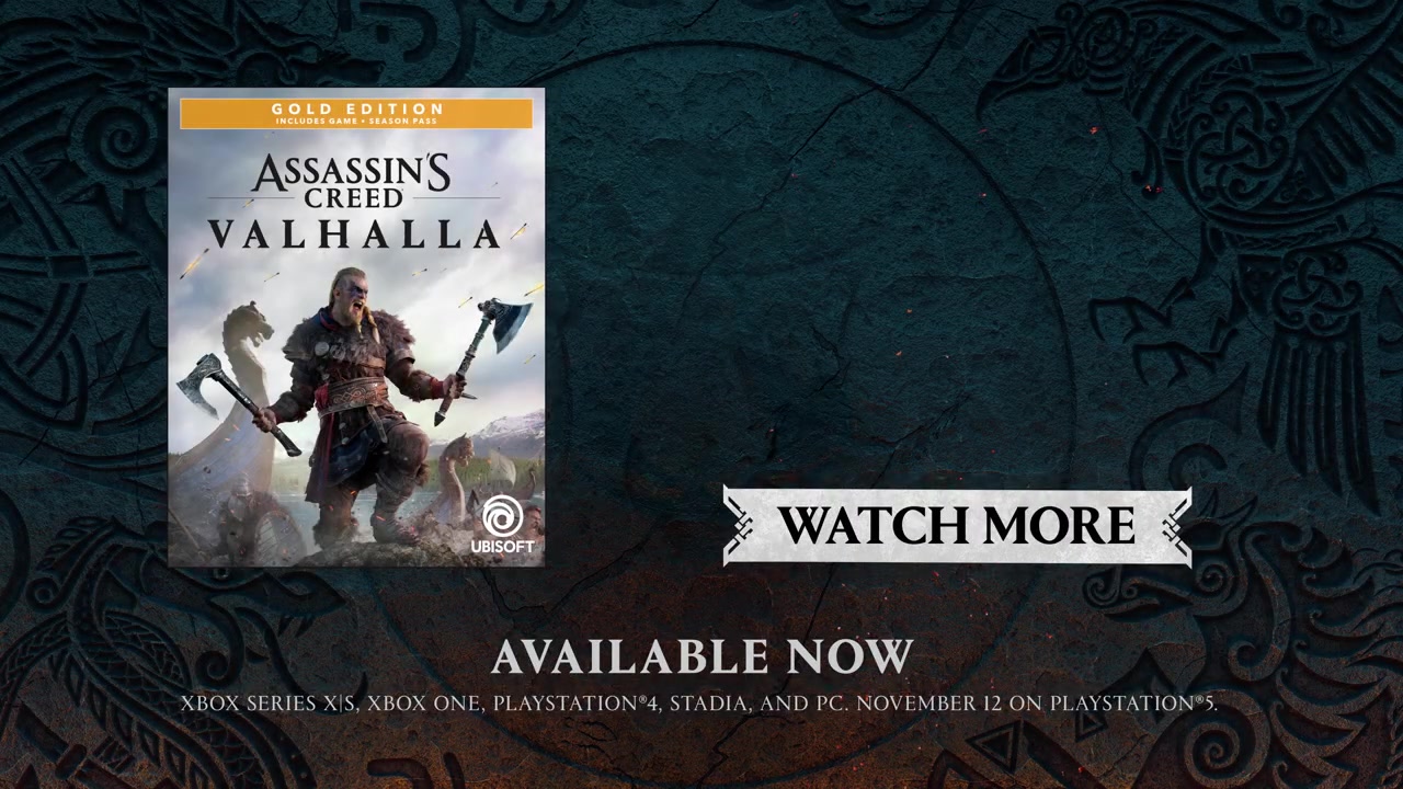 《刺客信条：英灵殿》将于11月12日在PlayStation 5平台发售