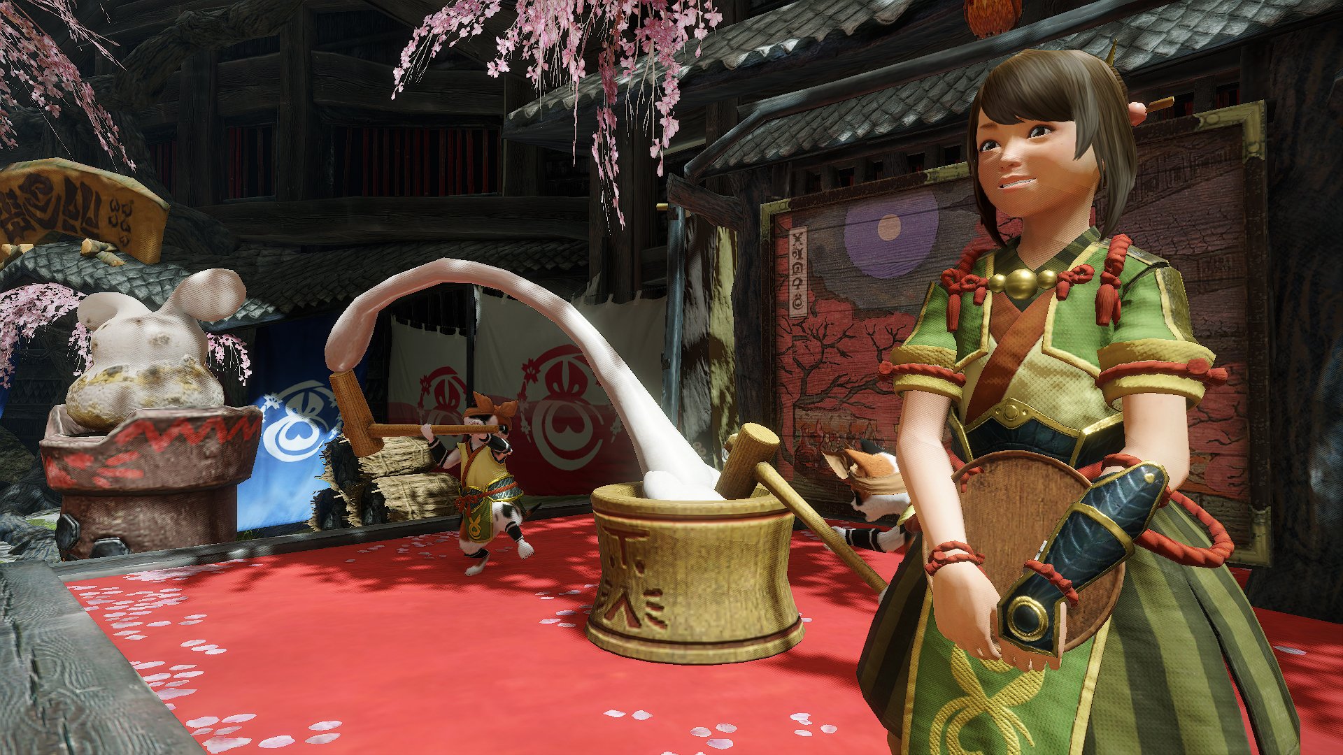 《怪物猎人：崛起》公开新角色：接待员、新宠物“福木兔”等