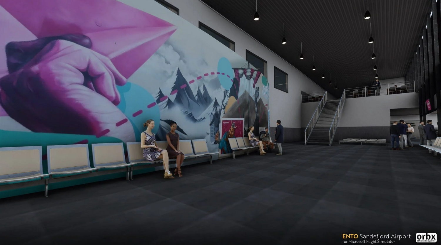 《微软飞行模拟》新图细节展示：挪威机场